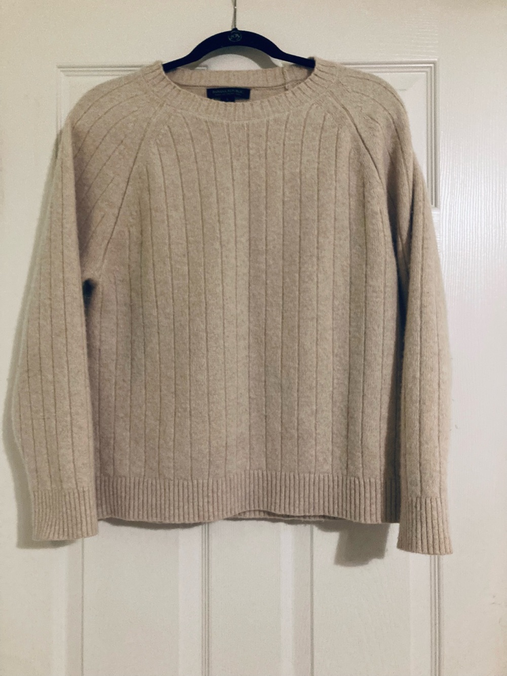 Banana Republic Wool Ribbed Scoop Neck Sweater